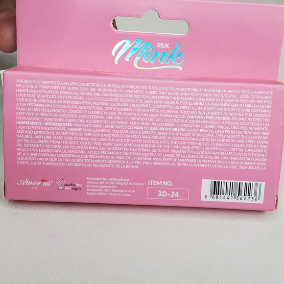 NEW Amor Us USA Silk Faux Mink 3D Dramatic Lashes - Picture 5 of 6
